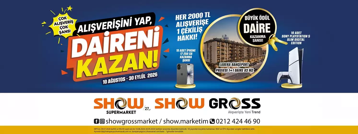 Show Market kataloğu | Show Market katalog | 2026-08-10T00:00:00.000Z - 2026-09-30T00:00:00.000Z