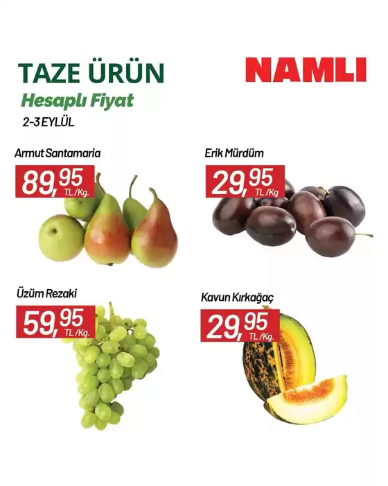 Namlı Hipermarketleri kataloğu | Fırsat avcıları için teklifler | 2026-09-02T00:00:00.000Z - 2026-09-03T00:00:00.000Z