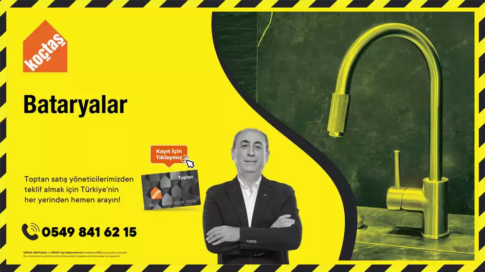 Koçtaş kataloğu, İskenderun | 13 bataryalar 10 4 25 | 2026-09-02T00:00:00.000Z - 2026-09-16T00:00:00.000Z