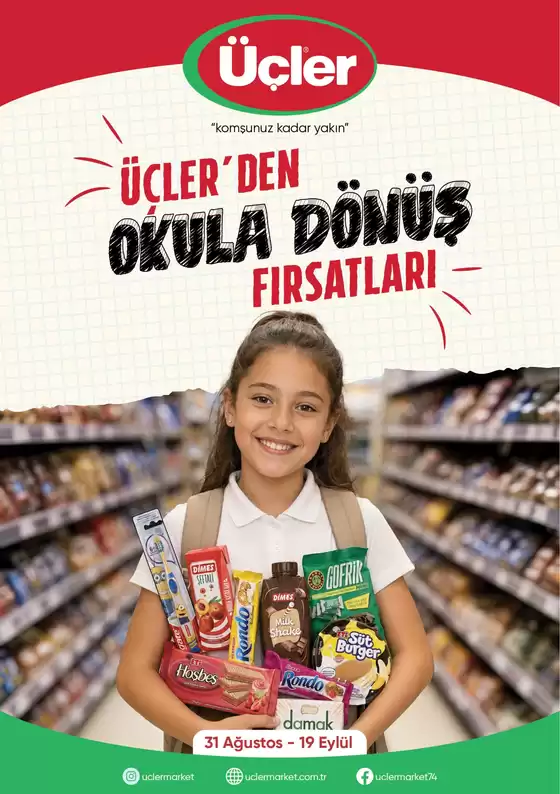 Üçler Market kataloğu | Üçler Market katalog | 2026-08-31T00:00:00.000Z - 2026-09-19T00:00:00.000Z