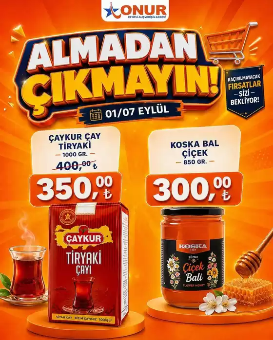 Onur Hipermarketleri kataloğu | Seçili ürünlerde harika indirimler | 2026-09-01T00:00:00.000Z - 2026-09-07T00:00:00.000Z