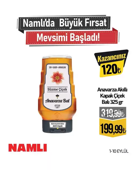 Namlı Hipermarketleri kataloğu | Özel fırsatlar | 2026-09-01T00:00:00.000Z - 2026-09-10T00:00:00.000Z