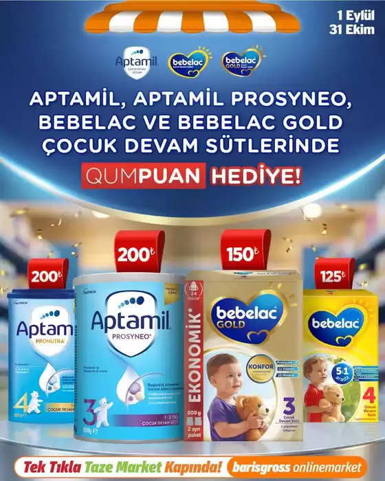 Barış Gross Market kataloğu | Şimdi fırsatlarımızla tasarruf edin | 2026-09-01T00:00:00.000Z - 2026-10-31T00:00:00.000Z