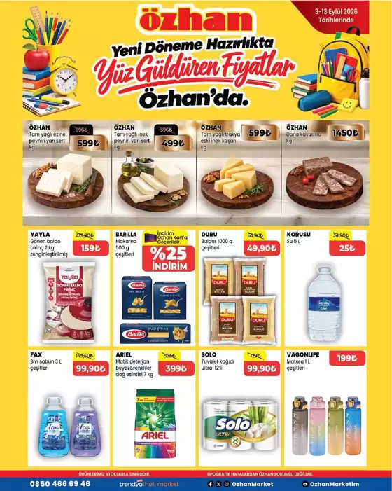 Özhan Market kataloğu | Özhan Market katalog | 2026-09-03T00:00:00.000Z - 2026-09-13T00:00:00.000Z