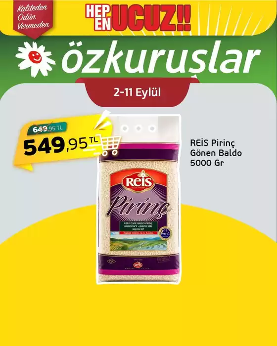 Özkuruşlar kataloğu | En iyi fırsatlarımız | 2026-09-02T00:00:00.000Z - 2026-09-11T00:00:00.000Z