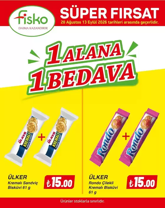 Fiskomar kataloğu | Tüm fırsat avcıları için en iyi teklifler | 2026-08-28T00:00:00.000Z - 2026-09-13T00:00:00.000Z