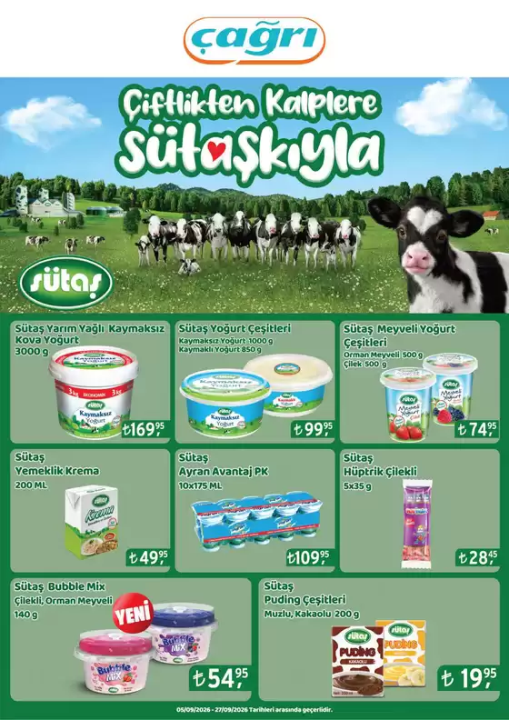 Çağrı Market kataloğu | Sizin için en iyi fırsatlarımız | 2026-09-05T00:00:00.000Z - 2026-09-27T00:00:00.000Z