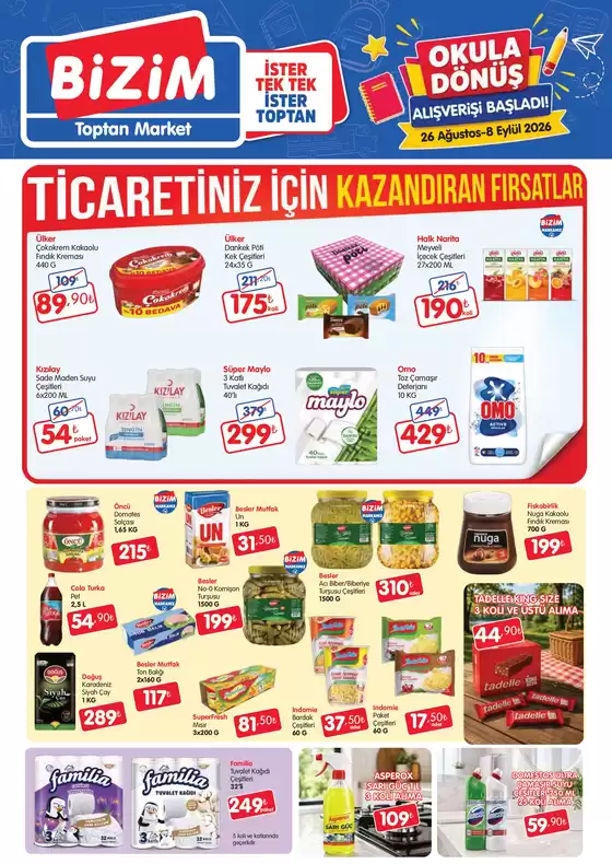 Bizim Toptan kataloğu | Tüm fırsat avcıları için en iyi teklifler | 2026-08-26T00:00:00.000Z - 2026-09-08T00:00:00.000Z