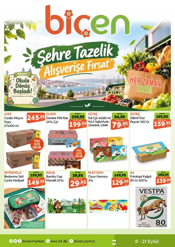 Biçen Market kataloğu, Doğanyurt | Müşterilerimiz için özel fırsatlar | 2026-09-08T00:00:00.000Z - 2026-09-21T00:00:00.000Z