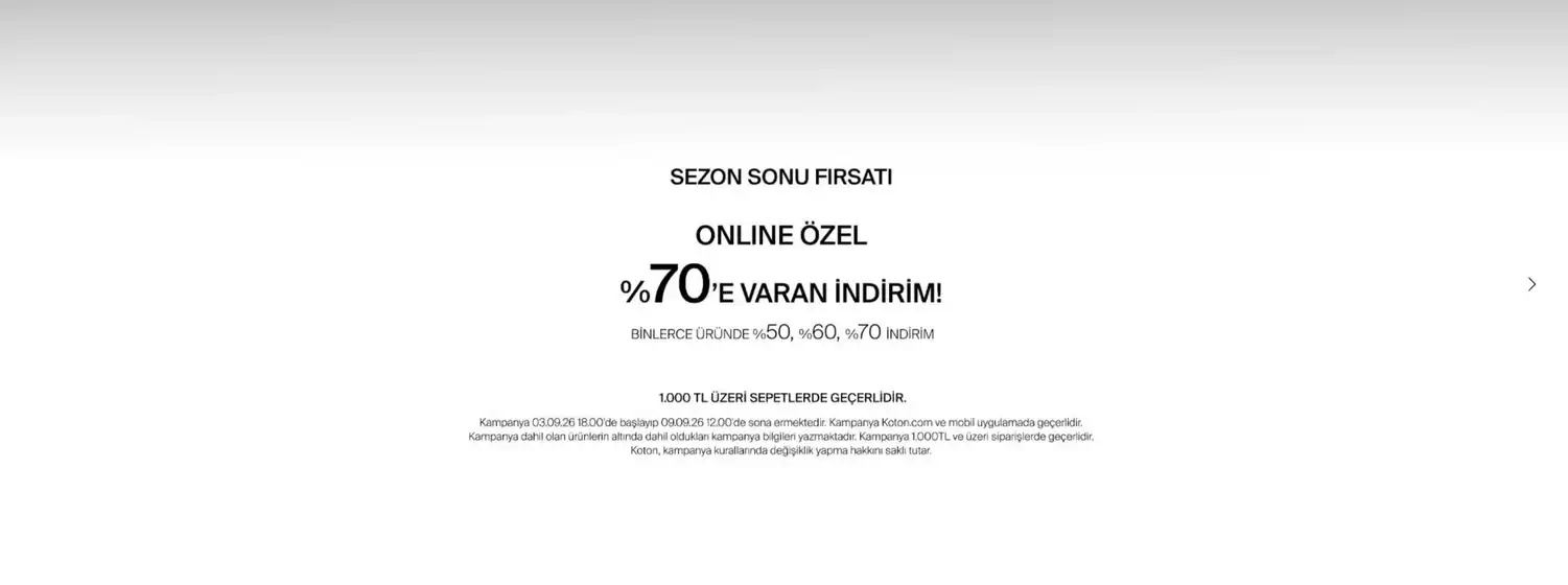 Koton kataloğu | Oferta | 2026-09-08T00:00:00.000Z - 2026-09-09T00:00:00.000Z