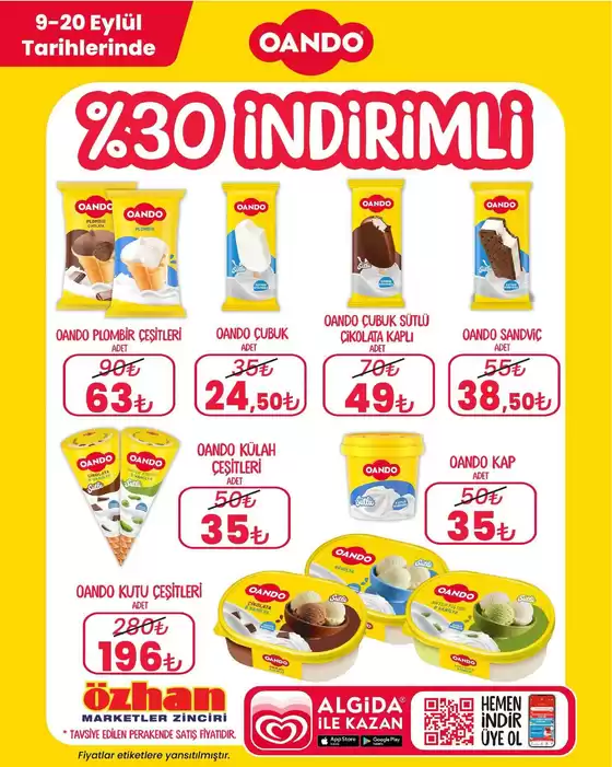 Özhan Market kataloğu | Herkes için cazip özel teklifler | 2026-09-09T00:00:00.000Z - 2026-09-20T00:00:00.000Z