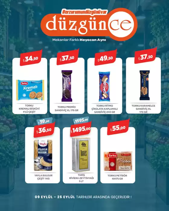Düzgün Market kataloğu | Oferta | 2026-09-14T00:00:00.000Z - 2026-09-25T00:00:00.000Z