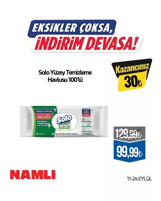 Namlı Hipermarketleri kataloğu | Şimdi fırsatlarımızla tasarruf edin | 2026-09-11T00:00:00.000Z - 2026-09-24T00:00:00.000Z