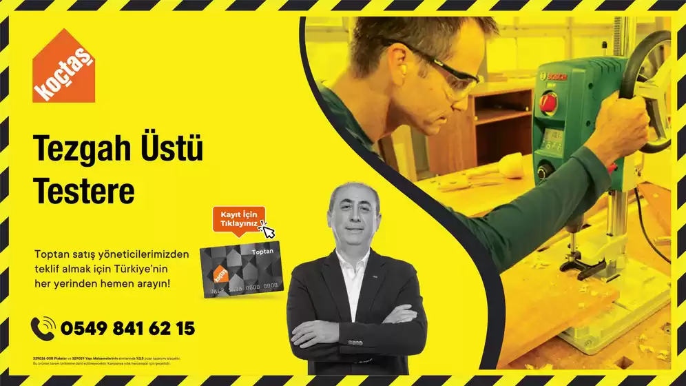 Koçtaş kataloğu, Şaphane | 19 tezgah ustu testere 10 4 25 | 2026-01-01T00:00:00.000Z - 2026-12-31T00:00:00.000Z