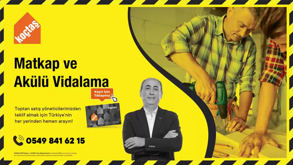 Koçtaş kataloğu, Şaphane | 2 matkap akulu vidalama 10 4 25 | 2026-09-15T00:00:00.000Z - 2026-09-29T00:00:00.000Z