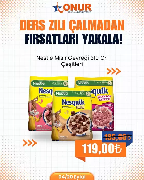 Onur Hipermarketleri kataloğu | Herkes için cazip özel teklifler | 2026-09-04T00:00:00.000Z - 2026-09-20T00:00:00.000Z