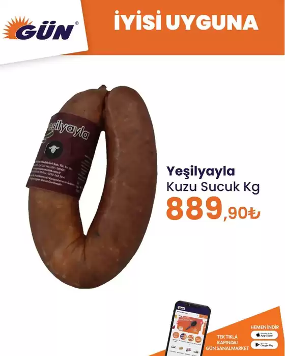 Gün Süpermarket kataloğu | En iyi fırsatlarımız | 2026-09-16T00:00:00.000Z - 2026-09-30T00:00:00.000Z