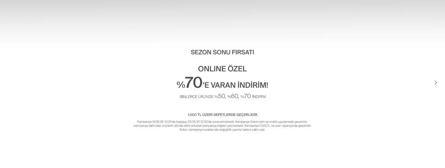 Koton kataloğu | Oferta | 2026-09-17T00:00:00.000Z - 2026-09-23T00:00:00.000Z
