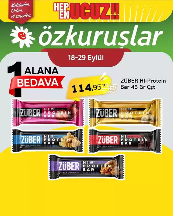 Özkuruşlar kataloğu | En iyi fırsatlar ve indirimler | 2026-09-18T00:00:00.000Z - 2026-09-29T00:00:00.000Z