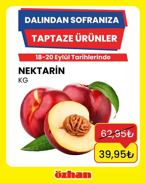 Özhan Market kataloğu | Müşterilerimiz için özel fırsatlar | 2026-09-18T00:00:00.000Z - 2026-09-20T00:00:00.000Z