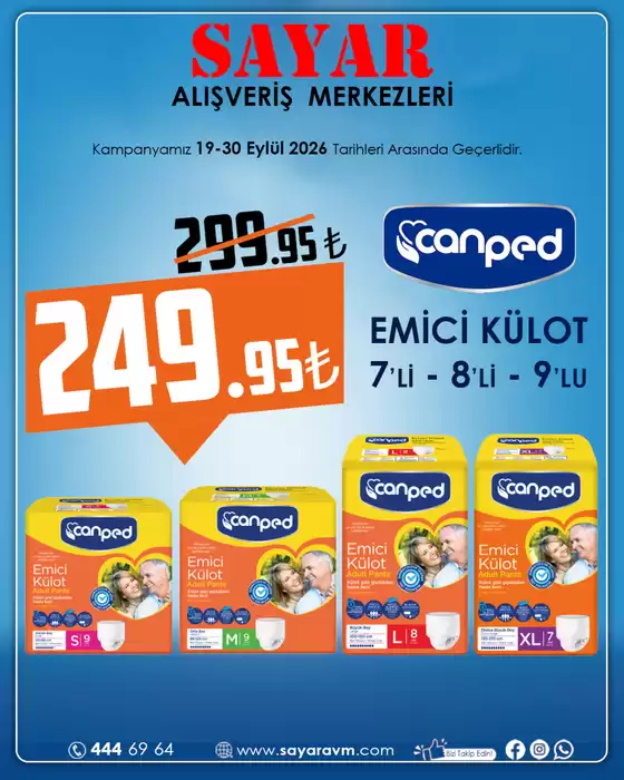 Sayar Avm kataloğu, Derinkuyu | Oferta | 2026-09-21T00:00:00.000Z - 2026-09-30T00:00:00.000Z