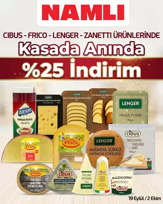 Namlı Hipermarketleri kataloğu | Sizin için en iyi fırsatlarımız | 2026-09-19T00:00:00.000Z - 2026-10-02T00:00:00.000Z