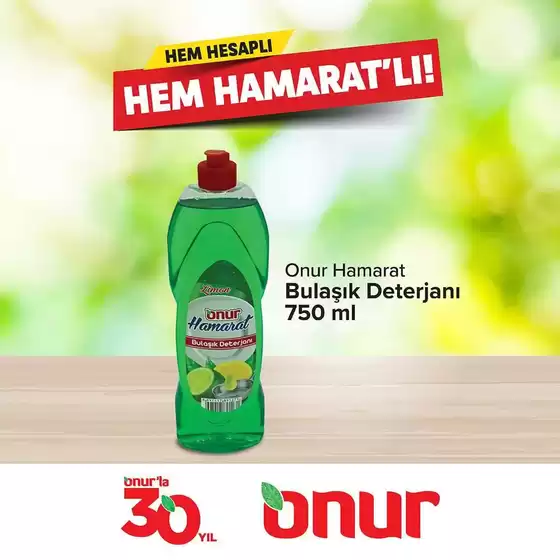 Onur Market kataloğu | Tasarrufçular için en iyi teklifler | 2026-09-22T00:00:00.000Z - 2026-10-06T00:00:00.000Z