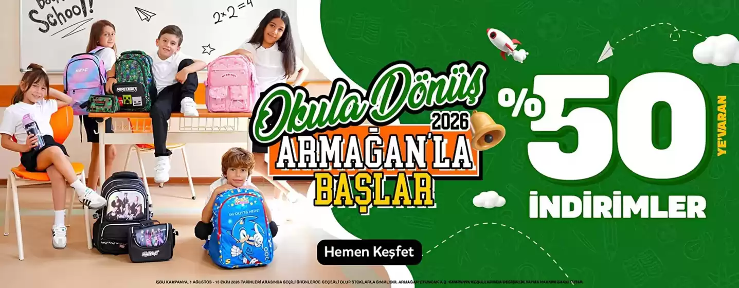 Armağan Oyuncak kataloğu | Oferta | 2026-09-22T00:00:00.000Z - 2026-10-15T00:00:00.000Z