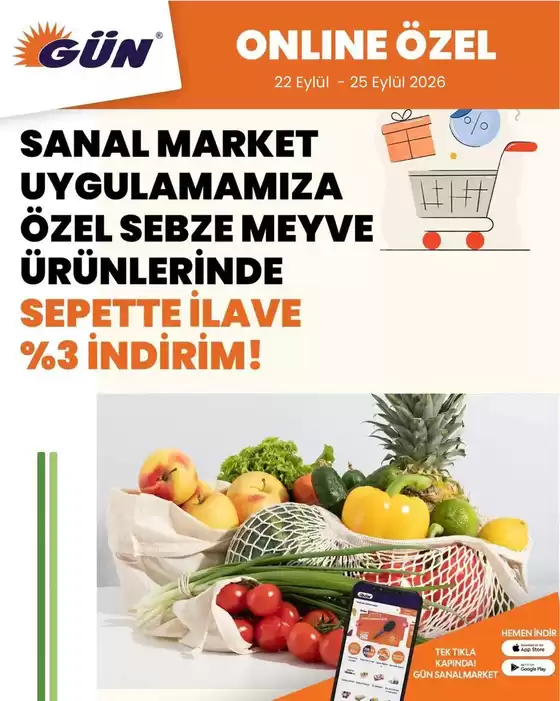 Gün Süpermarket kataloğu, Akçaabat | Herkes için cazip özel teklifler | 2026-09-22T00:00:00.000Z - 2026-09-25T00:00:00.000Z