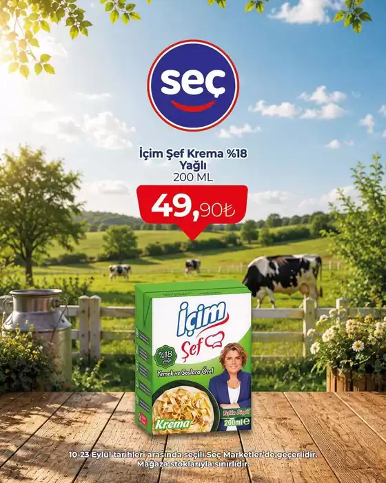 Seç Market kataloğu, Kurna | Özel fırsatlar ve indirimler | 2026-09-10T00:00:00.000Z - 2026-09-23T00:00:00.000Z