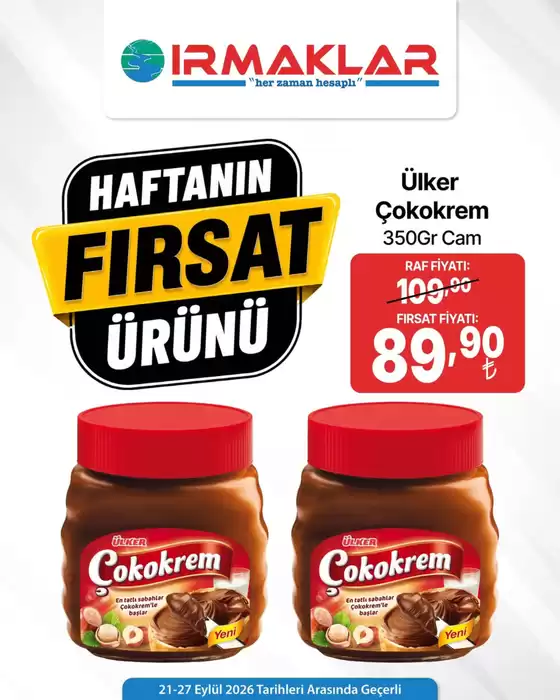 Irmaklar Market kataloğu | Oferta | 2026-09-23T00:00:00.000Z - 2026-09-27T00:00:00.000Z