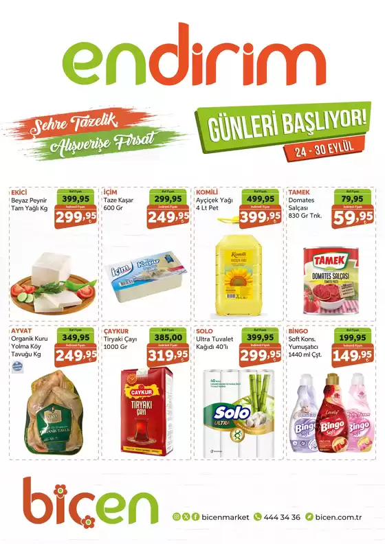 Biçen Market kataloğu, İzmit | Tüm müşteriler için harika teklif | 2026-09-24T00:00:00.000Z - 2026-09-30T00:00:00.000Z