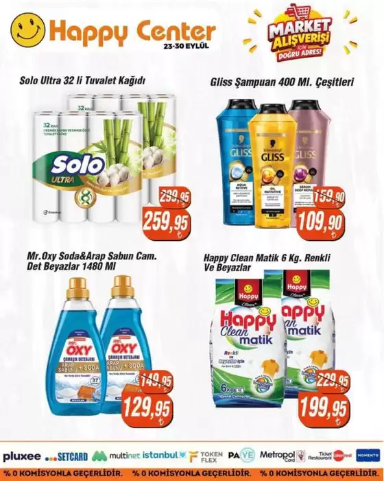 Happy Center kataloğu | Fırsat avcıları için teklifler | 2026-09-23T00:00:00.000Z - 2026-09-30T00:00:00.000Z