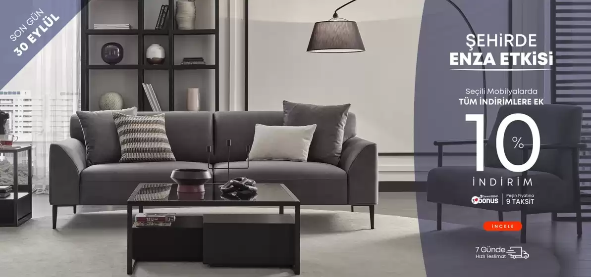 Enza Mobilya kataloğu, Erdemli | Oferta | 2026-09-25T00:00:00.000Z - 2026-09-30T00:00:00.000Z