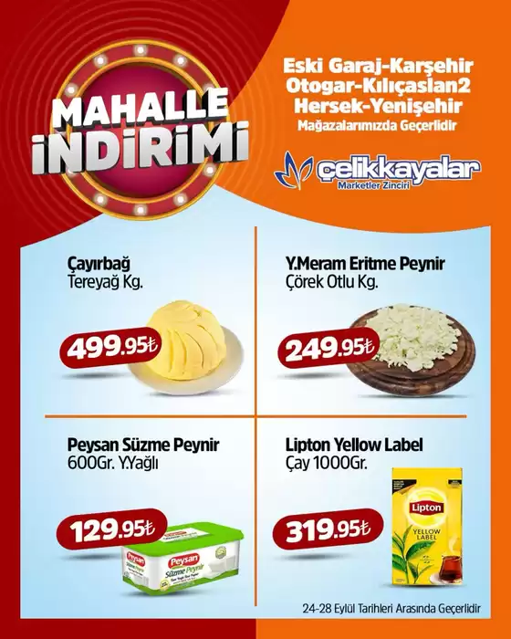 Çelikkayalar kataloğu, Tepebaşı | Oferta | 2026-09-25T00:00:00.000Z - 2026-09-28T00:00:00.000Z