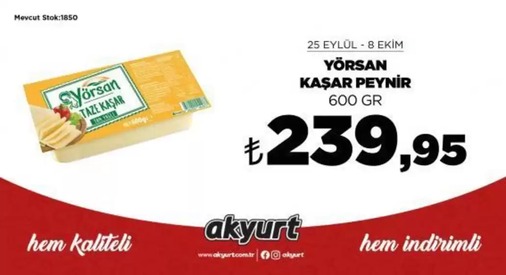 Akyurt Süpermarket kataloğu | Akyurt Süpermarket katalog | 2026-09-25T00:00:00.000Z - 2026-10-08T00:00:00.000Z