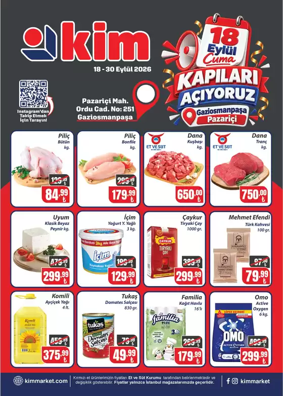 Kim Market kataloğu | Herkes için cazip özel teklifler | 2026-09-18T00:00:00.000Z - 2026-09-30T00:00:00.000Z