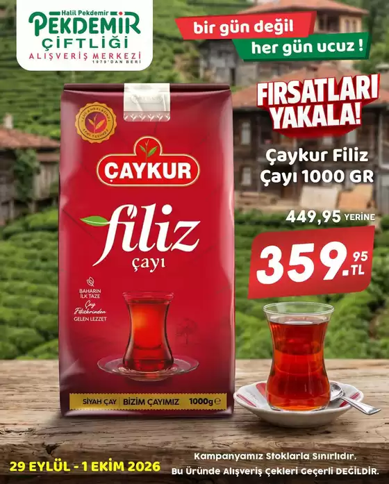 Pekdemir kataloğu | Şimdi fırsatlarımızla tasarruf edin | 2026-09-29T00:00:00.000Z - 2026-10-01T00:00:00.000Z