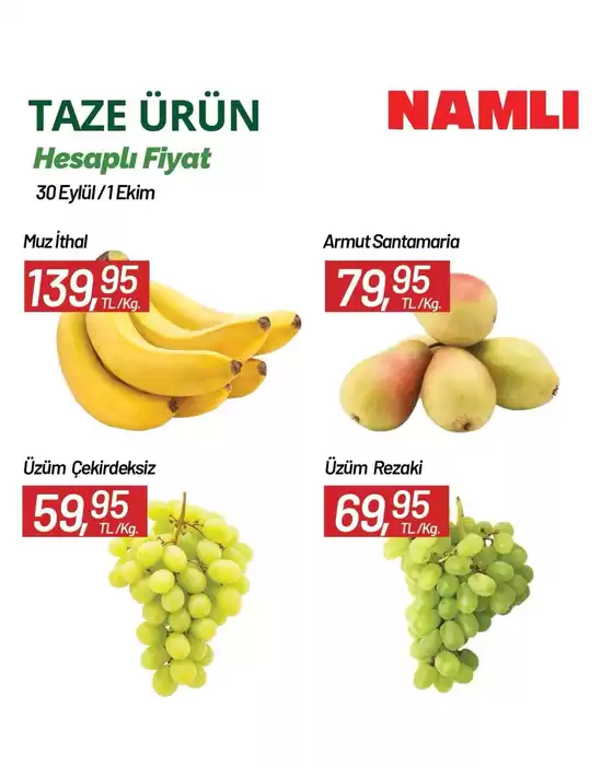 Namlı Hipermarketleri kataloğu | İndirimler ve kampanyalar | 2026-09-30T00:00:00.000Z - 2026-10-01T00:00:00.000Z