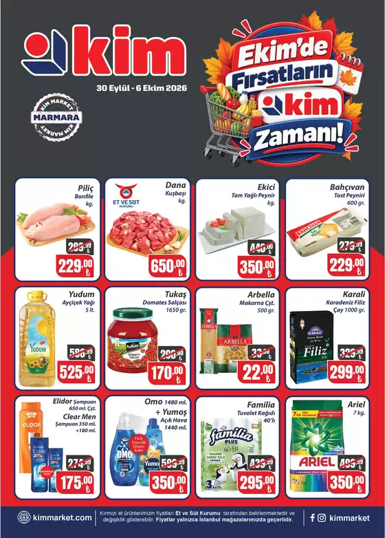 Kim Market kataloğu | Güncel fırsatlar ve teklifler | 2026-09-30T00:00:00.000Z - 2026-10-06T00:00:00.000Z