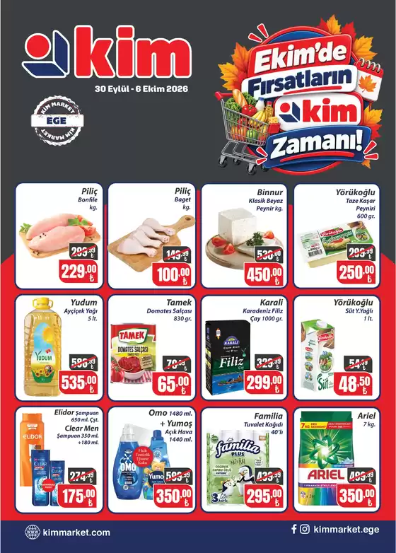 Kim Market kataloğu | Sizin için en iyi tekliflerimiz | 2026-09-30T00:00:00.000Z - 2026-10-06T00:00:00.000Z