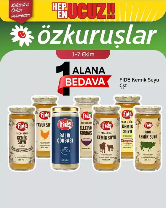 Özkuruşlar kataloğu | Fırsat avcıları için harika teklifler | 2026-10-01T00:00:00.000Z - 2026-10-07T00:00:00.000Z