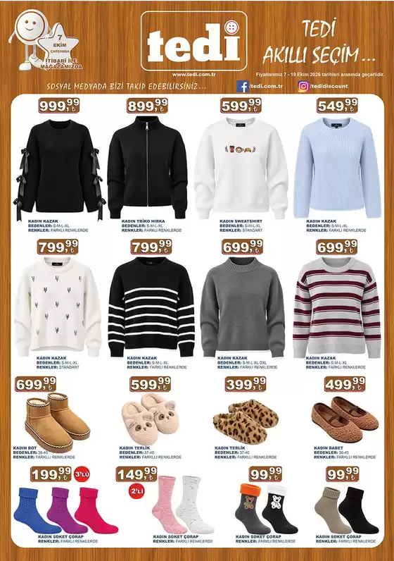 Tedi kataloğu, Hasanşeyh | Tedi katalog | 2026-10-07T00:00:00.000Z - 2026-10-19T00:00:00.000Z