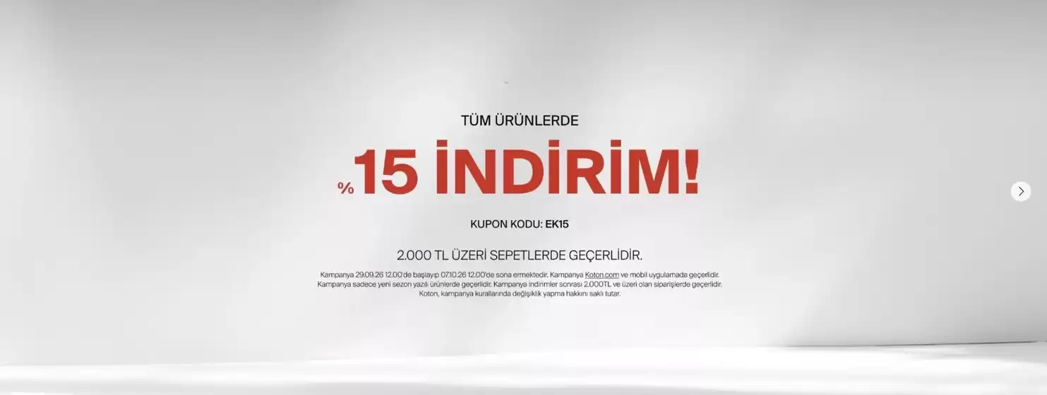 Koton kataloğu | Oferta | 2026-09-30T00:00:00.000Z - 2026-10-07T00:00:00.000Z