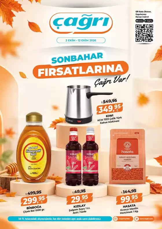 Çağrı Market kataloğu | Müşterilerimiz için özel fırsatlar | 2026-10-02T00:00:00.000Z - 2026-10-12T00:00:00.000Z
