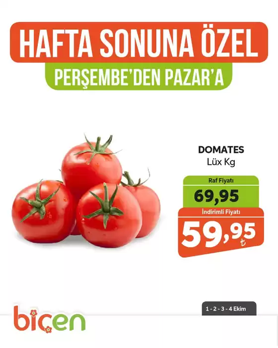 Biçen Market kataloğu, Paşaköy (Balıkesir) | Oferta | 2026-10-01T00:00:00.000Z - 2026-10-04T00:00:00.000Z