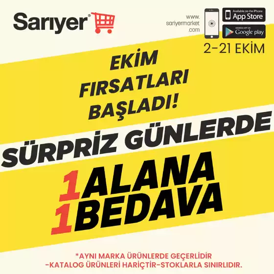 Sarıyer Market kataloğu | Indirim | 2026-10-02T00:00:00.000Z - 2026-10-21T00:00:00.000Z