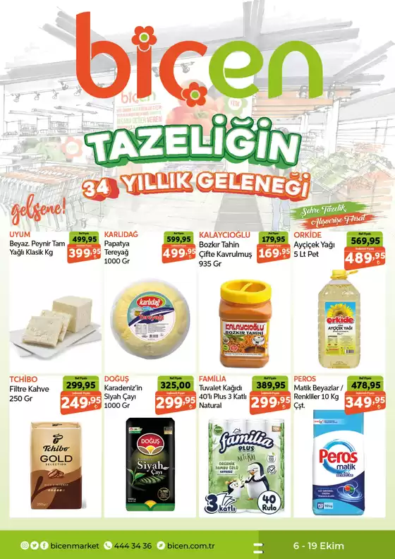 Biçen Market kataloğu | Güncel fırsatlar ve teklifler | 2026-10-06T00:00:00.000Z - 2026-10-19T00:00:00.000Z
