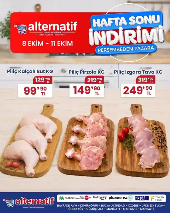 Alternatif kataloğu | Özel fırsatlar | 2026-10-08T00:00:00.000Z - 2026-10-11T00:00:00.000Z