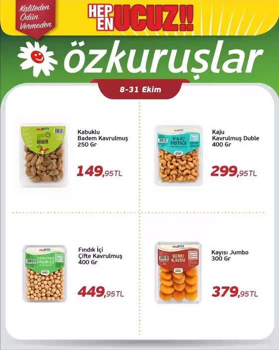 Özkuruşlar kataloğu | Müşterilerimiz için özel fırsatlar | 2026-10-08T00:00:00.000Z - 2026-10-31T00:00:00.000Z